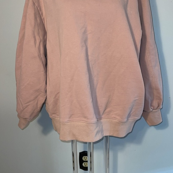 Whisper Ladies Oversized Turtleneck Sweatshirt. Medium. Pale pink - Picture 5 of 13